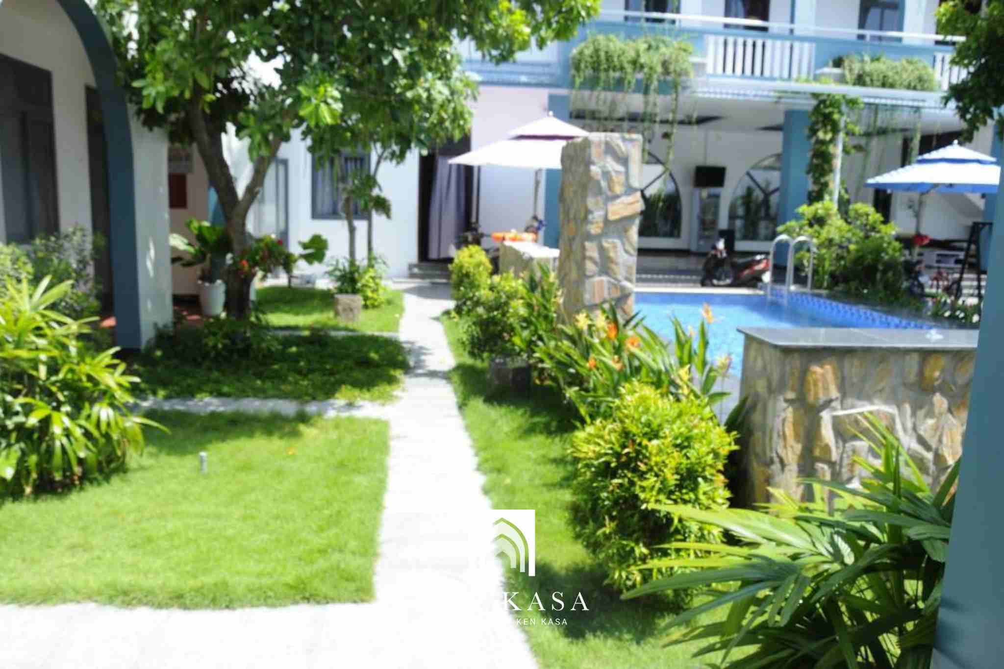 Mẫu thiết kế homestay nhà phố phong cách tropical 